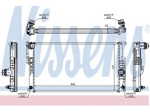 NISSENS 60817 radiatorius, variklio aušinimas 
 Aušinimo sistema -> Radiatorius/alyvos aušintuvas -> Radiatorius/dalys
17117618807, 7618807