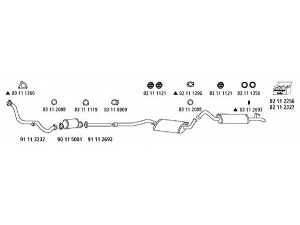 HJS Au_530 išmetimo sistema 
 Išmetimo sistema -> Išmetimo sistema, visa