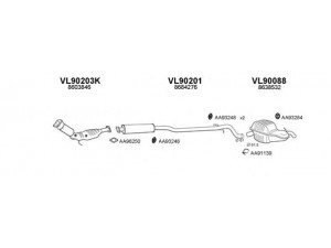 VENEPORTE 900073 išmetimo sistema