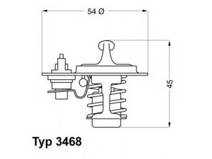 WAHLER 3468.88D termostatas, aušinimo skystis 
 Aušinimo sistema -> Termostatas/tarpiklis -> Thermostat
8-94123-295-0, 8-94123-295-1, 8-94372-762-0