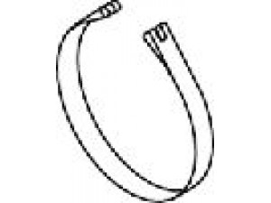 DINEX 80927 spaustukas, išmetimo sistema
7401629067, 1629067
