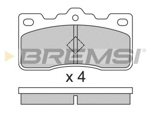 BREMSI BP2306 stabdžių trinkelių rinkinys, diskinis stabdys 
 Techninės priežiūros dalys -> Papildomas remontas
0446622010, 0446622100, 0449214050