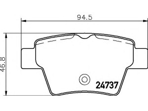 HELLA 8DB 355 013-851 stabdžių trinkelių rinkinys, diskinis stabdys 
 Techninės priežiūros dalys -> Papildomas remontas
425340, 425401, 425419, 425440