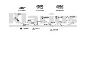 KLARIUS 931295E išmetimo sistema 
 Išmetimo sistema -> Išmetimo sistema, visa