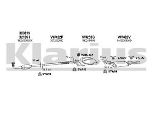 KLARIUS 930629U išmetimo sistema
