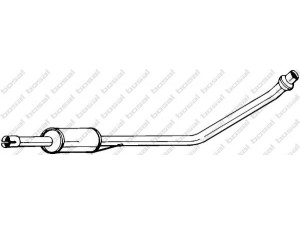 BOSAL 281-235 vidurinis duslintuvas 
 Išmetimo sistema -> Duslintuvas
17410-1B050