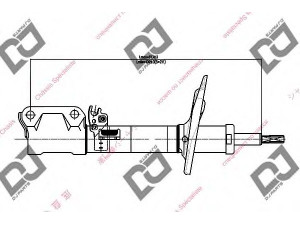 DJ PARTS DS1723GS amortizatorius 
 Pakaba -> Amortizatorius
4854006330, 4854006470, 4854006490
