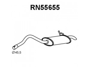 VENEPORTE RN55655 galinis duslintuvas 
 Išmetimo sistema -> Duslintuvas
7700314324, 8200261265