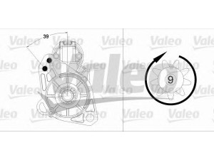 VALEO 458182 starteris 
 Elektros įranga -> Starterio sistema -> Starteris
077911023J, 077911023JX, 077911023K