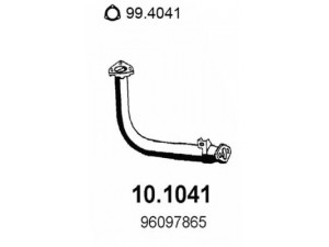 ASSO 10.1041 išleidimo kolektorius 
 Išmetimo sistema -> Išmetimo vamzdžiai
170518, 96097865, 170518, 96097865