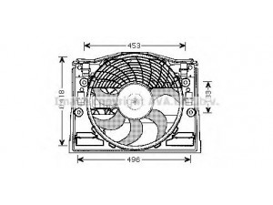 AVA QUALITY COOLING BW7514 ventiliatorius, radiatoriaus 
 Aušinimo sistema -> Oro aušinimas
64546905076, 64546905078, 64546922554