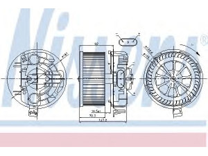 NISSENS 87043 vidaus pūtiklis 
 Šildymas / vėdinimas -> Orpūtė/dalys
7701055135, 7701056965