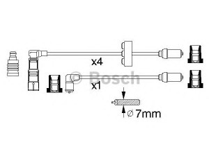 BOSCH 0 356 912 828 uždegimo laido komplektas 
 Kibirkšties / kaitinamasis uždegimas -> Uždegimo laidai/jungtys
