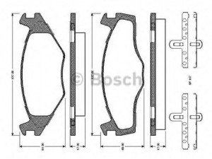 BOSCH 0 986 TB2 091 stabdžių trinkelių rinkinys, diskinis stabdys 
 Techninės priežiūros dalys -> Papildomas remontas
867698151, 867 698 151