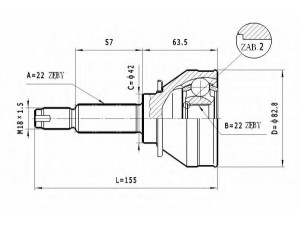 STATIM C.007 jungčių komplektas, kardaninis velenas 
 Ratų pavara -> Sujungimai/komplektas