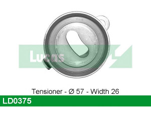LUCAS ENGINE DRIVE LD0375 įtempiklio skriemulys, paskirstymo diržas