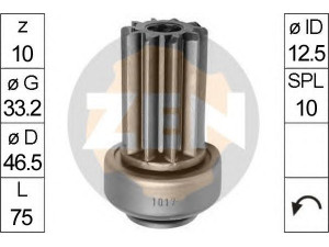 ERA 225475 laisvos eigos pavara, starteris 
 Elektros įranga -> Starterio sistema -> Starterių dalys
23312-31U01, 21144 5100, S114801B