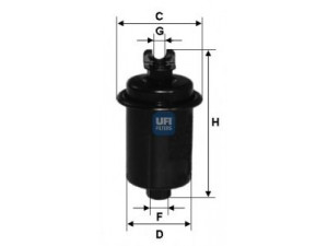 UFI 31.687.00 kuro filtras 
 Techninės priežiūros dalys -> Papildomas remontas
23300-49035