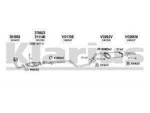 KLARIUS 960136U išmetimo sistema 
 Išmetimo sistema -> Išmetimo sistema, visa