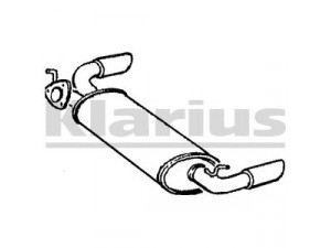 KLARIUS 240313 galinis duslintuvas 
 Išmetimo sistema -> Duslintuvas
82419031, 82454254, 82419031, 82454254