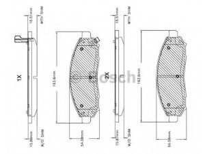 BOSCH F 03B 150 151 stabdžių trinkelių rinkinys, diskinis stabdys 
 Techninės priežiūros dalys -> Papildomas remontas
41060 CC090, 41060 EA025, 41060 EB326
