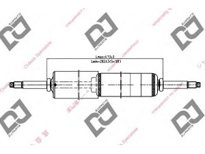 DJ PARTS DS1129GT amortizatorius 
 Pakaba -> Amortizatorius
5611001J00, 5611001J25, 5611006J00