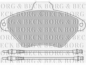 BORG & BECK BBP1468 stabdžių trinkelių rinkinys, diskinis stabdys 
 Techninės priežiūros dalys -> Papildomas remontas
425113, 425157, 425292, 95667787