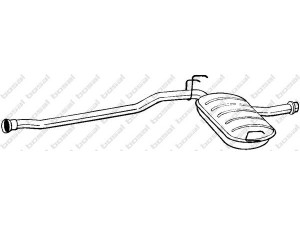 BOSAL 280-521 vidurinis duslintuvas 
 Išmetimo sistema -> Duslintuvas
77.00.787.411