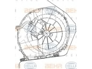 HELLA 8EW 351 034-051 vidaus pūtiklis 
 Šildymas / vėdinimas -> Orpūtė/dalys
7701205540, 77 01 205 540, 77 01 206 550