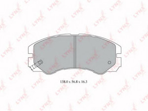 LYNXauto BD-3802 stabdžių trinkelių rinkinys, diskinis stabdys 
 Techninės priežiūros dalys -> Papildomas remontas
8-97035-257-0, 8-97035-257-1, 8-97035-257-1X