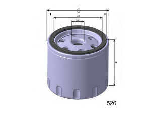 MISFAT Z637 alyvos filtras
3582732