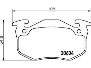 HELLA PAGID 8DB 355 007-661 stabdžių trinkelių rinkinys, diskinis stabdys 
 Techninės priežiūros dalys -> Papildomas remontas
7701202227, 7701202517