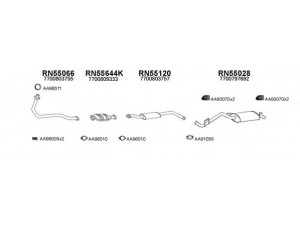 VENEPORTE 550082 išmetimo sistema 
 Išmetimo sistema -> Išmetimo sistema, visa