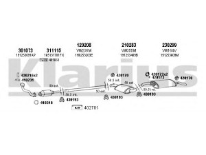 KLARIUS 930486E išmetimo sistema 
 Išmetimo sistema -> Išmetimo sistema, visa