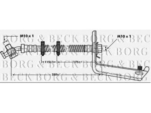 BORG & BECK BBH6805 stabdžių žarnelė 
 Stabdžių sistema -> Stabdžių žarnelės
SHB101200