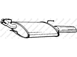 BOSAL 154-337 galinis duslintuvas 
 Išmetimo sistema -> Duslintuvas
1039890, 1094450, 1205937, 1486339