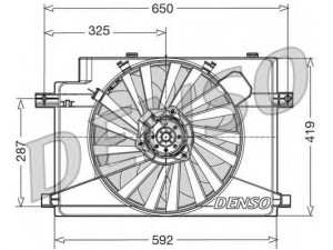 DENSO DER01006 ventiliatorius, radiatoriaus 
 Aušinimo sistema -> Oro aušinimas
46743392, 46743392