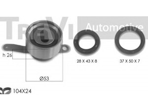 TREVI AUTOMOTIVE KD1430S1 paskirstymo diržo komplektas 
 Techninės priežiūros dalys -> Papildomas remontas