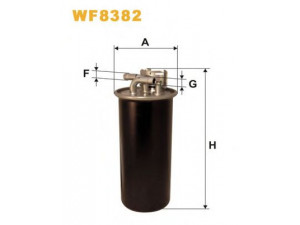 WIX FILTERS WF8382 kuro filtras 
 Techninės priežiūros dalys -> Papildomas remontas
4F0127435A, 4F0127435, 4F0127435A