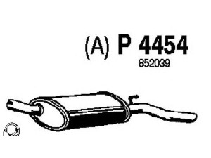FENNO P4454 galinis duslintuvas 
 Išmetimo sistema -> Duslintuvas
852039