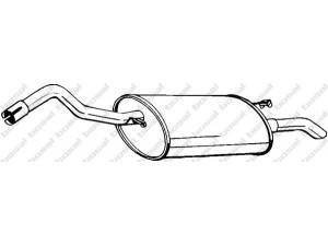 BOSAL 154-953 galinis duslintuvas 
 Išmetimo sistema -> Duslintuvas
1033719, 1044740, 1093925, 1143882