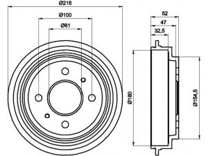HELLA PAGID 8DT 355 301-471 stabdžių būgnas 
 Stabdžių sistema -> Būgninis stabdys -> Stabdžių būgnas
4320621B10