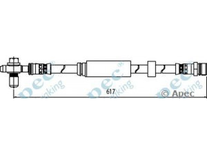 APEC braking HOS3944 stabdžių žarnelė 
 Stabdžių sistema -> Stabdžių žarnelės
3AA611701A
