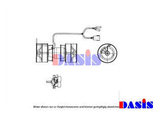 AKS DASIS 742610N vidaus pūtiklis 
 Šildymas / vėdinimas -> Orpūtė/dalys
81619306049, 0008207308, 0008307508