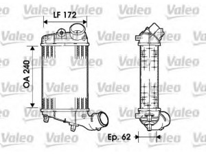 VALEO 817862 tarpinis suslėgto oro aušintuvas, kompresorius 
 Variklis -> Oro tiekimas -> Įkrovos agregatas (turbo/superįkrova) -> Tarpinis suslėgto oro aušintuvas
0046744880, 46744880, 51715999