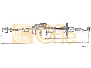 COFLE 11.255 sankabos trosas 
 Dviratė transporto priemonės -> Kabeliai ir tachometro velenaai -> Sankabos trosas
669088, 669136, 90193980
