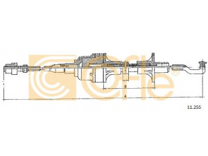 COFLE 11.255 sankabos trosas 
 Dviratė transporto priemonės -> Kabeliai ir tachometro velenaai -> Sankabos trosas
669088, 669136, 90193980
