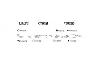 VENEPORTE 800030 išmetimo sistema 
 Išmetimo sistema -> Išmetimo sistema, visa