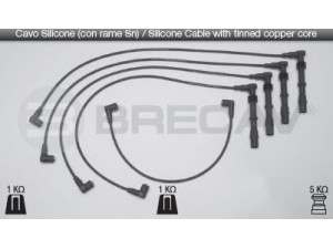 BRECAV 14.515 uždegimo laido komplektas 
 Kibirkšties / kaitinamasis uždegimas -> Uždegimo laidai/jungtys
037 905 409 B, N10052906, 037 905 409 B