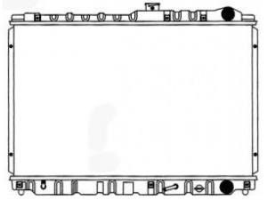 SAKURA  Automotive 1271-0209 radiatorius, variklio aušinimas